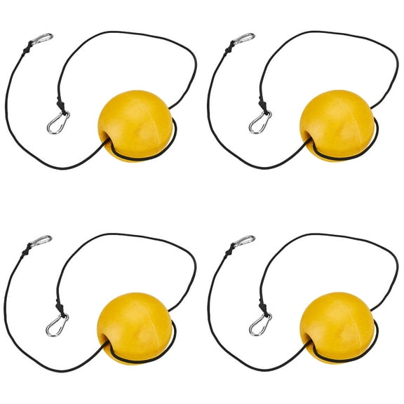 GOGHOST kayak Tow Ropes with EVA Floating,Fishing Anchor Buoy float,70″ Marine Rope Yellow 4 Pack