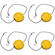 GOGHOST kayak Tow Ropes with EVA Floating,Fishing Anchor Buoy float,70  Marine Rope Yellow 4 Pack