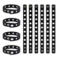thumbnail image 1 of GOGO 10 Pcs Adjustable Cute Wristbands, Black Rubber Charm Bracelets for Boys and Girls, Party Favors, 1 of 8