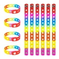 thumbnail image 1 of GOGO 10 Pcs Adjustable Rainbow Pride Silicone Bracelets, LGBTQ Wristbands for Men Women, 1 of 6