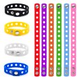 thumbnail image 1 of GOGO 10 Pcs Adult Adjustable Silicone Bracelets for Shoe Charms Rubber Wristband - Mixed Colors, 1 of 6