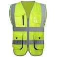 thumbnail image 1 of GOGO 10 Pockets High Visibility Safety Vest, Reflective Trim Safety Vest, 1 of 7