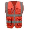 thumbnail image 1 of GOGO 10 Pockets High Visibility Safety Vest, Reflective Trim Safety Vest, 1 of 7