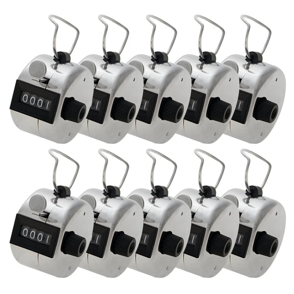 GOGO 100 Pcs Tally Counter, Metal Mechanical Counter, Lap Counter Bulk (Wholesale Lot)