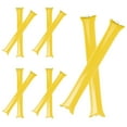 thumbnail image 1 of GOGO 100 Pcs Thunder Sticks Inflatable Bam Bam Spirit Stick, Yellow Cheerleading Noisemakers, 1 of 5
