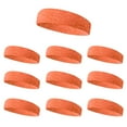 thumbnail image 1 of GOGO 100 Pieces Sweat Headbands, Orange Cotton Sports Headbands for Tennis / Basketball / Running / Yoga, 1 of 8