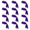 thumbnail image 1 of GOGO 12 Pack Head Tie Sports Headbands, Tie Back Headband Wholesale - Purple, 1 of 6