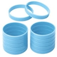 thumbnail image 1 of GOGO 12 Pcs Adult Rubber Bracelets, Silicone Wristbands, Party Accessories - Cambridge Blue, 1 of 7