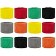 thumbnail image 1 of GOGO 12 Pieces Wrist Sweatbands for Children, 3" x 2-1/8" Sports Wristband - Assorted, 1 of 6