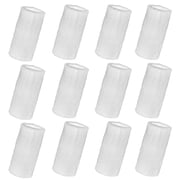 GOGO 12Pcs 6 Inch Wrist Sweatband Long Wristbands Armband for Football Basketball Running Black - White
