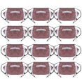 thumbnail image 1 of GOGO 12Pcs Football Rugby 210D Polyester Drawstring Backpack, 12"H x 20 1/2"W, 1 of 6