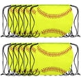 thumbnail image 1 of GOGO 12Pcs Softball Drawstring bag 210D Polyester Softball Team Bags, 14.2 inch x 17 inch, 1 of 6