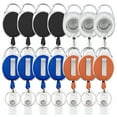 thumbnail image 1 of GOGO 14 Pack Retractable ID Badge Holders, Carabiner Badge Reel with Belt Clip & Key Ring-Assorted, 1 of 7