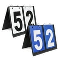 thumbnail image 1 of GOGO 2 Sets Portable Tabletop Sports Scoreboards Scorekeeper 00-99-Black Number + Blue Card, 1 of 7