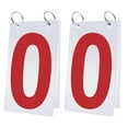 thumbnail image 1 of GOGO 2 Sets Waterproof Flip Scoreboard Numbers, 4 x 7 inch, Visible Red Number 0-9 Double Sides, 1 of 6