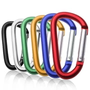 GOGO 240Pcs Carabiners Keychain Clip Wholesale, 3 Inch Heavy Duty Metal Spring Snap Carabiner Hook-Assorted