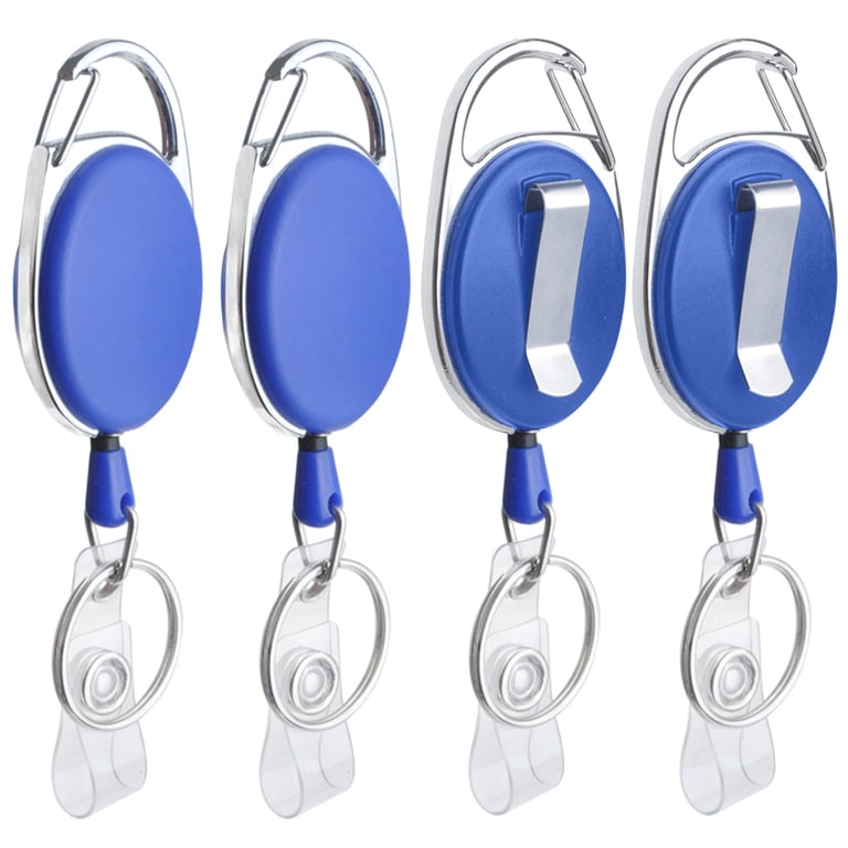1 Pack Retractable Keychain, Multitool Carabiner Badge Holder