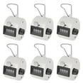 thumbnail image 1 of GOGO 6 Pcs Plastic Hand Tally Counter, 4 Digit Number Handheld Clicker, Manual Mechanical Lap Counter, for Sport Event Training, 1 of 7