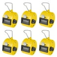 thumbnail image 1 of GOGO 6 Pcs Plastic Hand Tally Counter, 4 Digit Number Handheld Clicker, Manual Mechanical Lap Counter, for Sport Event Training, 1 of 7