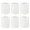 thumbnail image 1 of GOGO 6-Piece Wrist Sweatbands Athletic Cotton Terry Cloth Wristband 2 Sizes-White-3 inch, 1 of 6