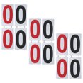 thumbnail image 1 of GOGO 6 Sets Baseball Scoreboard Numbers, 4 x 7 inch Plastic Card, Red & Black Number, 0-9 Double Sides, 1 of 8