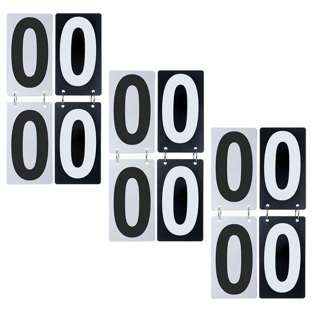 GOGO 6 Sets Baseball Scoreboard Numbers, 4 x 7 inch Plastic White ...