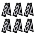thumbnail image 1 of GOGO 6 Sets Plastic Tennis Score Black Cards, 2.5 x 5 Inch, White Number 0-9 Double Sides, 1 of 6
