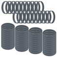 thumbnail image 1 of GOGO 60 Pcs Rubber Bracelets for Kids, Silicone Rubber Wrist Bands for Events - Grey, 1 of 7