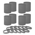 thumbnail image 1 of GOGO 60 Pcs Silicone Bracelets for Men Women, Grey Rubber Wristbands, 1 of 7