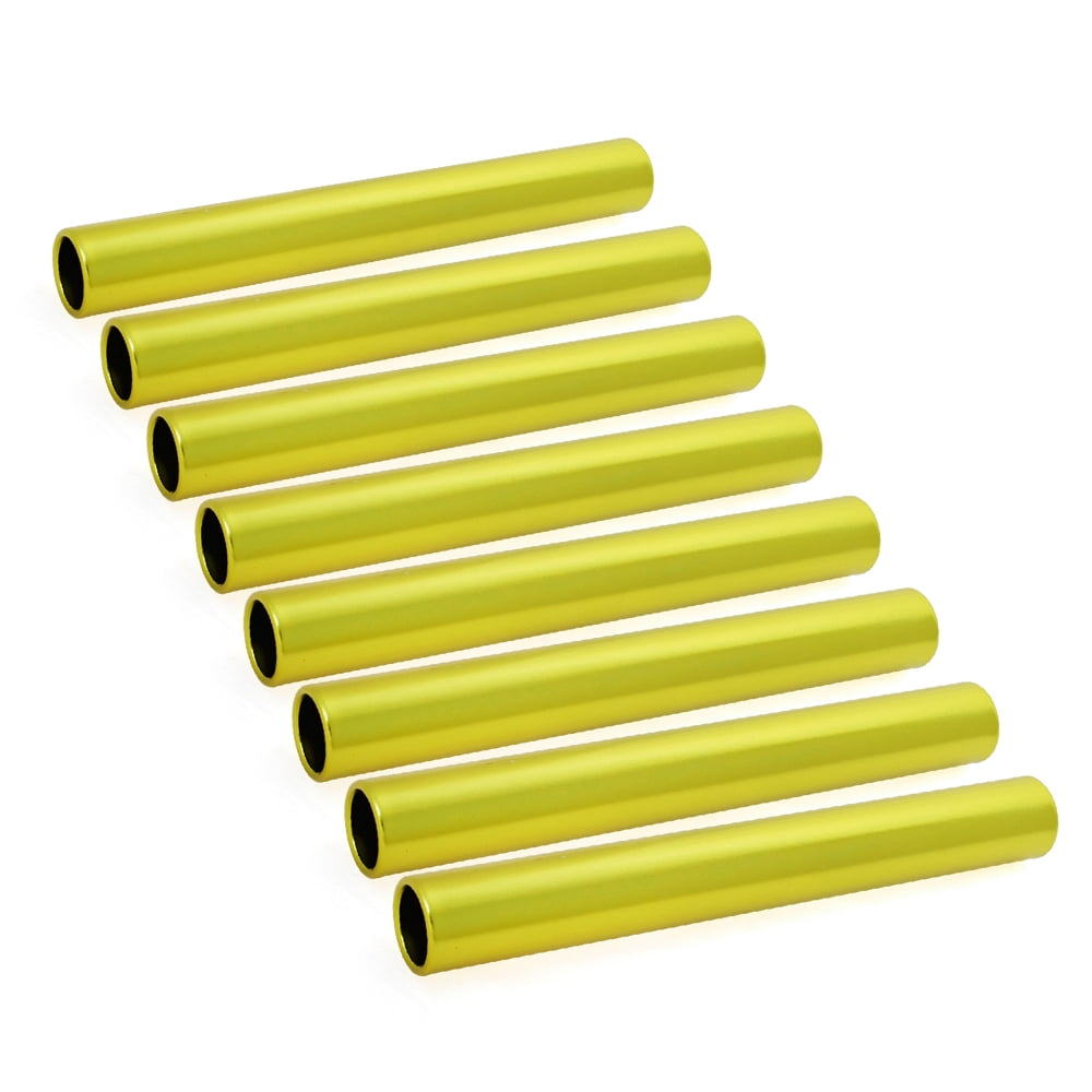 GOGO 8 Pieces Official Aluminum Track & Field Races Relay Batons-Golden