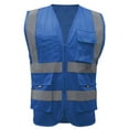 thumbnail image 1 of GOGO 9 Pockets High Visibility Zipper Front Safety Vest With Reflective Strips, Meets ANSI Standards, 1 of 7