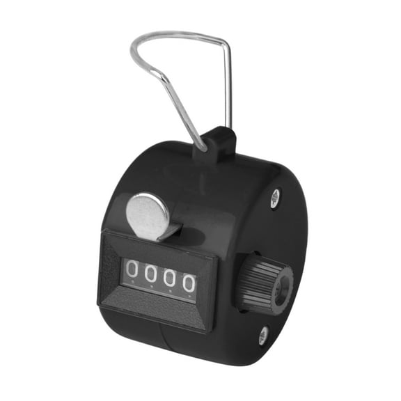 GOGO ABS Handheld Tally Counter, 4 Digit Display Clicker, for Sport Events Coach - Black