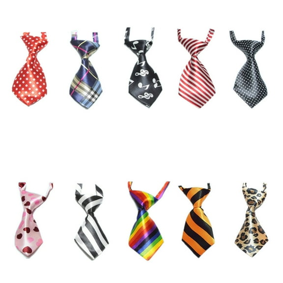GOGO Cat Dog Ties for Christmas Festival Dog Collar Pet Neckties, 10 Pcs/Pack
