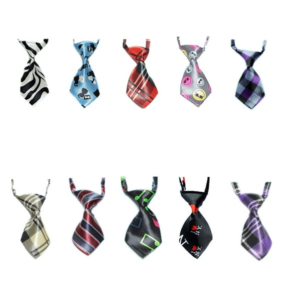 GOGO Christmas Festival Dog Neckties Collection, Dog Grooming Accessories, 10 Pcs Assorted-Set 2