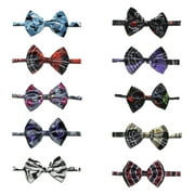 GOGO Christmas Festival Pet Bow Tie Collar, Dog Grooming Accessories, 10 Pcs Assorted-Set 2