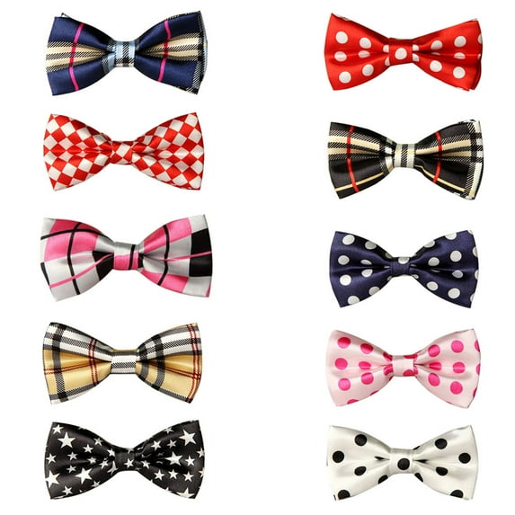 GOGO Christmas Festival Pet Bow Tie Collar, Dog Grooming Accessories, 10 Pcs Assorted-Set 4