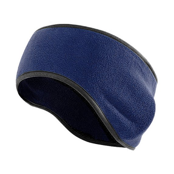 GOGO Double Layer Micro-Fleece Headband, Ear Cover Warm Head Band - Navy