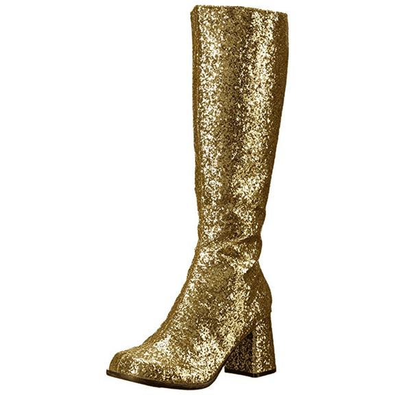 GOGO-G, 3" Heel Glitter Gogo Boot. With Zipper Size 14