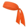 thumbnail image 1 of GOGO Head Tie, Tie Back Mesh Headband, Tennis Head Band - Orange, 1 of 6