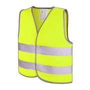 GOGO High-Visibility Kids Safety Vest for Construction Costume, Fits Ages from 12M to 16-Neon Green-S