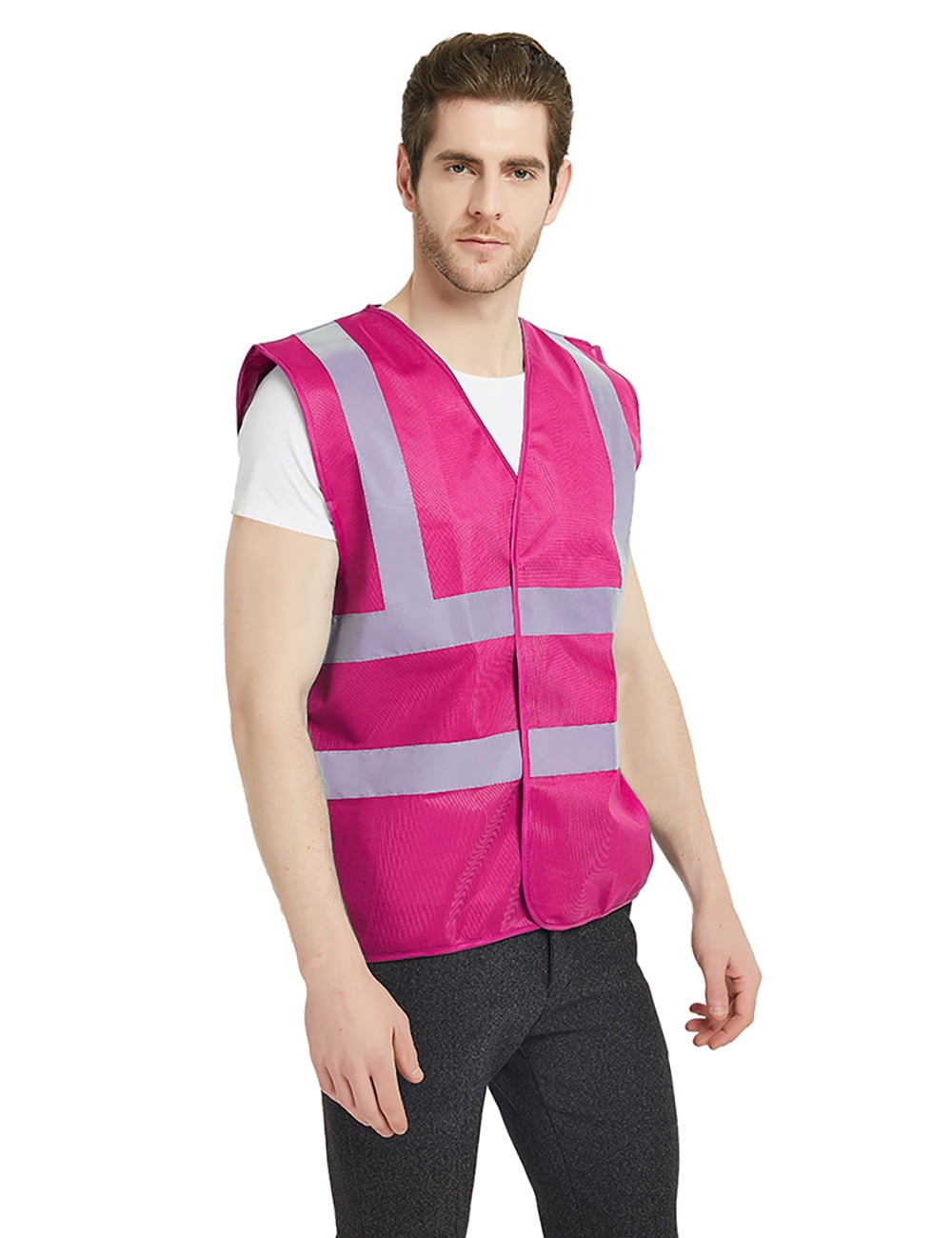 GOGO Industrial Safety Vest with Reflective Stripes, ANSI/ ISEA