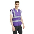 thumbnail image 1 of GOGO Industrial Safety Vest with Reflective Stripes, ANSI/ ISEA Standard-Purple-2XL, 1 of 6