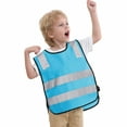 thumbnail image 1 of GOGO Kid Reflective Running Vest / Safety Vests With Elastic Waistband, Preschool Uniforms-Blue-CHILD, 1 of 4