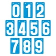 thumbnail image 1 of GOGO Number Score Cards, Set of 0-9, Blue 3-1/8" x 5-1/2" Thick PVC Cards (Rings Not Included), 1 of 7