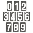 thumbnail image 1 of GOGO Number Score Cards, Set of 0-9, Grey 3-1/8" x 5-1/2" Thick PVC Cards (Rings Not Included), 1 of 7