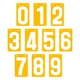 thumbnail image 1 of GOGO Number Score Cards, Set of 0-9, Yellow 3-1/8" x 5-1/2" Thick PVC Cards (Rings Not Included), 1 of 7