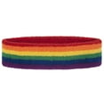 thumbnail image 1 of GOGO Rainbow Headbands, Athletic Sports Sweatband-Rainbow, 1 of 3