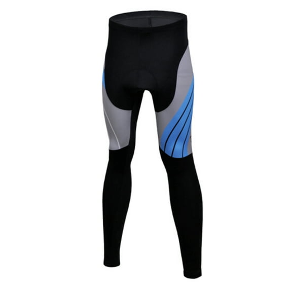 GOGO TEAM Cycling Tights Bicycle Long Pants, Men's-Blue-XXL