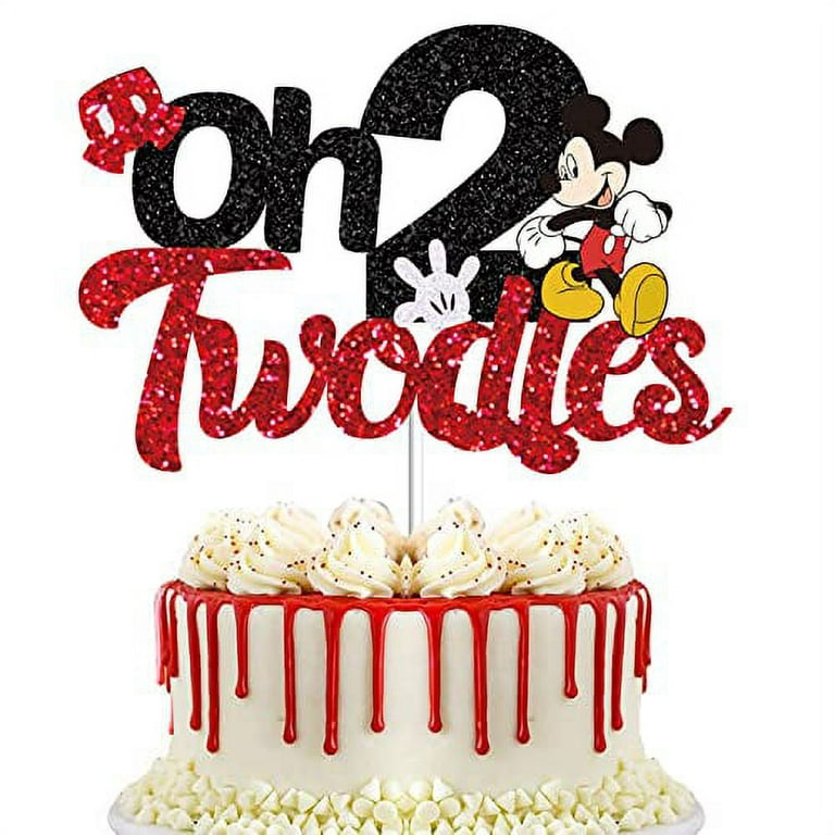Two Minnie Mouse Cake Topper, Two Cake Topper, 2nd Birthday Minnie Mouse  Cake Topper, 2nd Birthday Cake Topper, Minnie Mouse Second Birthday 