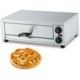 thumbnail image 1 of GOGRANT 16 Inch Electric Pizza Oven Indoor, Countertop Commercial Pizza Oven with Grilling Rack, Crumb Tray, Handle and Feet Pads, Stainless Steel Pizza Baking Machine for Home Restaurant, 1 of 7